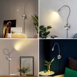 USB / Adaptor / dimmable wall mounted reading light