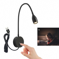 USB / Adaptor / dimmable wall mounted reading light